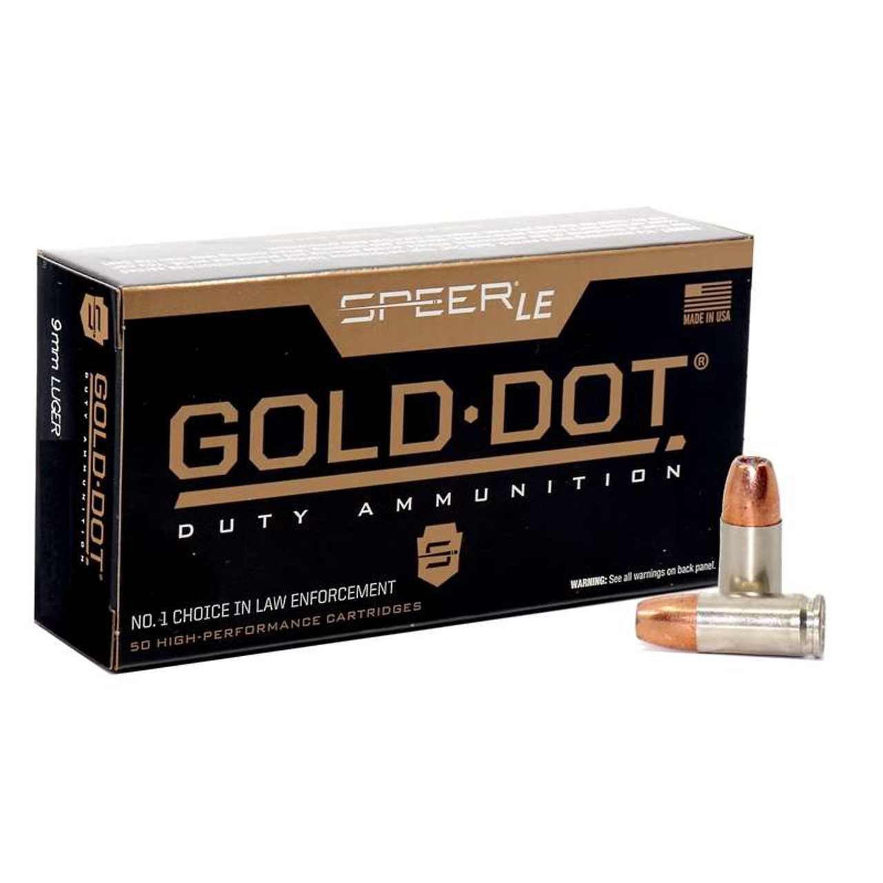  Gold Dot 9mm Luger 147 Grain Hollow Point Ammo