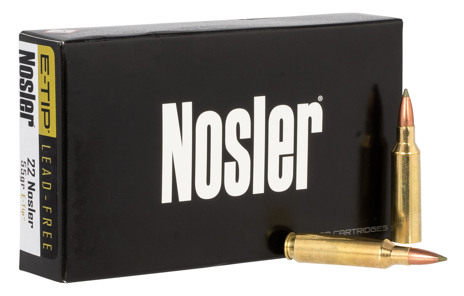 ler 40140 E-Tip Lead Free 22Nosler 55gr E Tip Lead Free 20 Per Box/10 Case Ammo