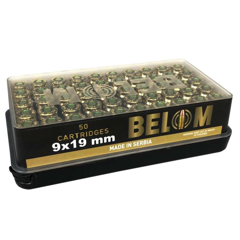 om 9mm Luger 124 Grain Full Metal Jacket Ammo